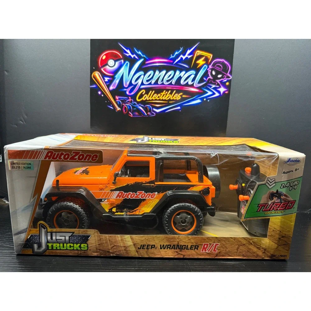 Jada Just Trucks Jeep Wrangler RC AutoZone Limited Edition Orange 35573 New